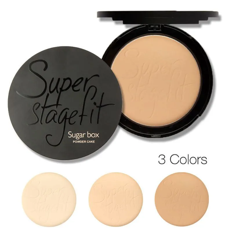 2 in1 Face Powder Cake Skin WetDry Oil Control Concealer Palette Make Up Sugar Box Maquiagem SM6