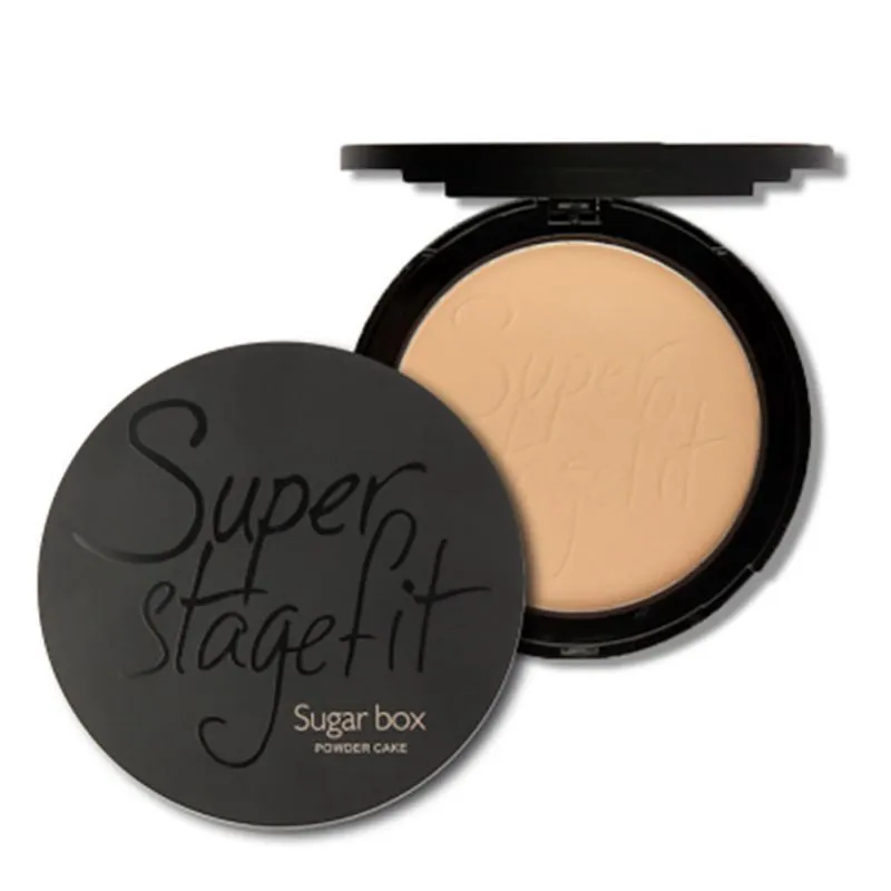 2 in1 Face Powder Cake Skin WetDry Oil Control Concealer Palette Make Up Sugar Box Maquiagem SM6