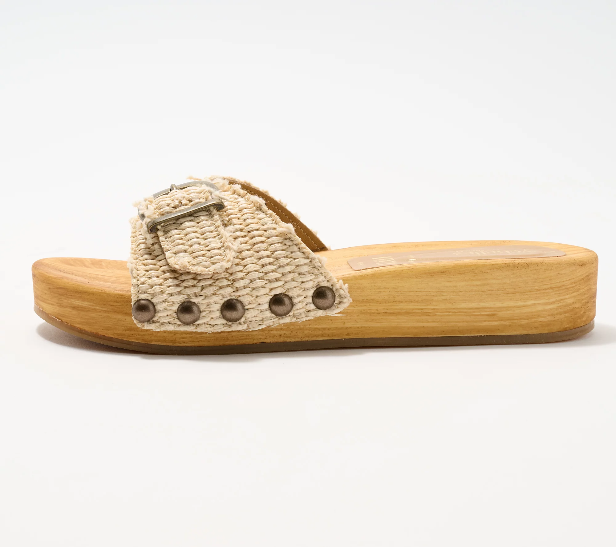 "As Is" Seychelles Wooden Bottom Slide Sandals- Isla