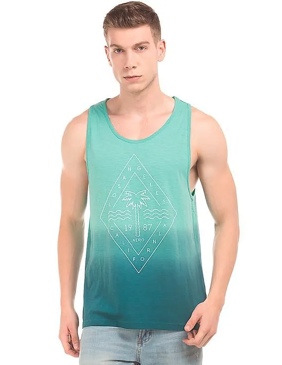 Aeropostale Dip Dyed Printed Tank