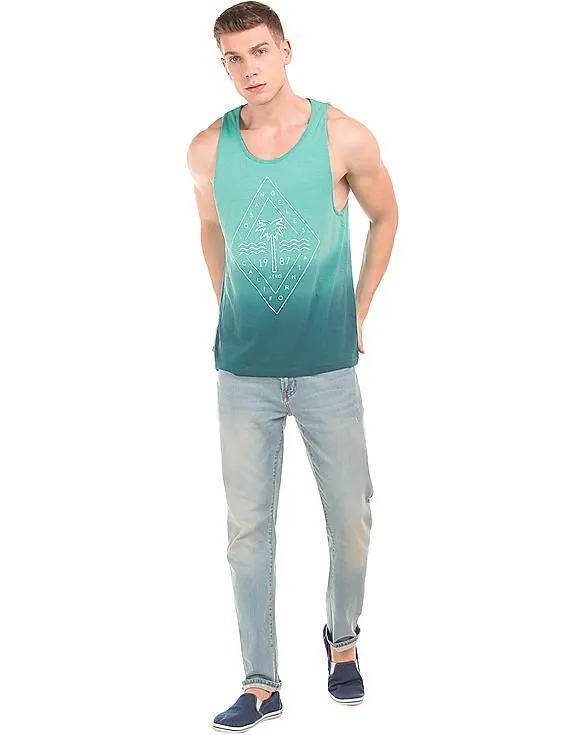 Aeropostale Dip Dyed Printed Tank