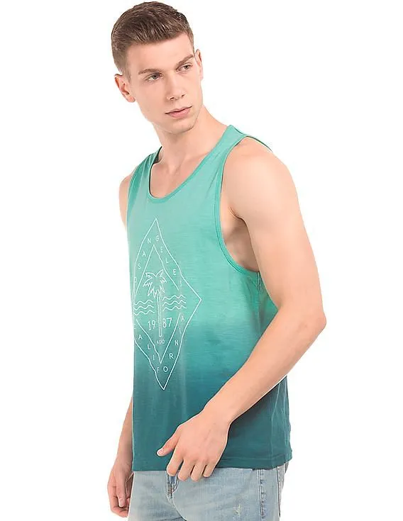 Aeropostale Dip Dyed Printed Tank