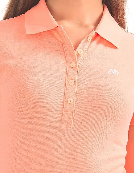 Aeropostale Solid Regular Fit Polo Shirt