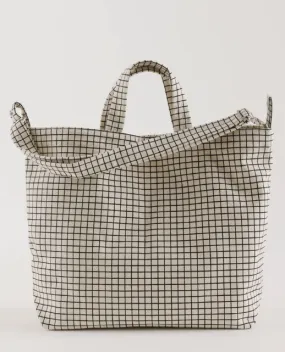 Baggu Horizontal Duck Bag- Natural Grid