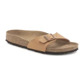 Birkenstock Madrid Vegan Earthy Pecan Birkibuc Women’s Sandals (Narrow)