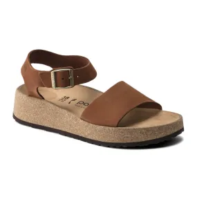 Birkenstock Papillio Glenda Pecan Nubuck Women’s Platform Sandals (Narrow)