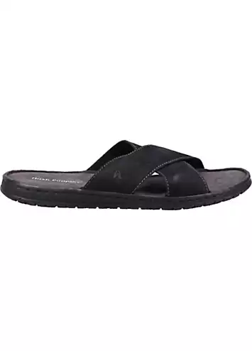 Black Nile Cross Over Sandals by Hush Puppies | Look Again