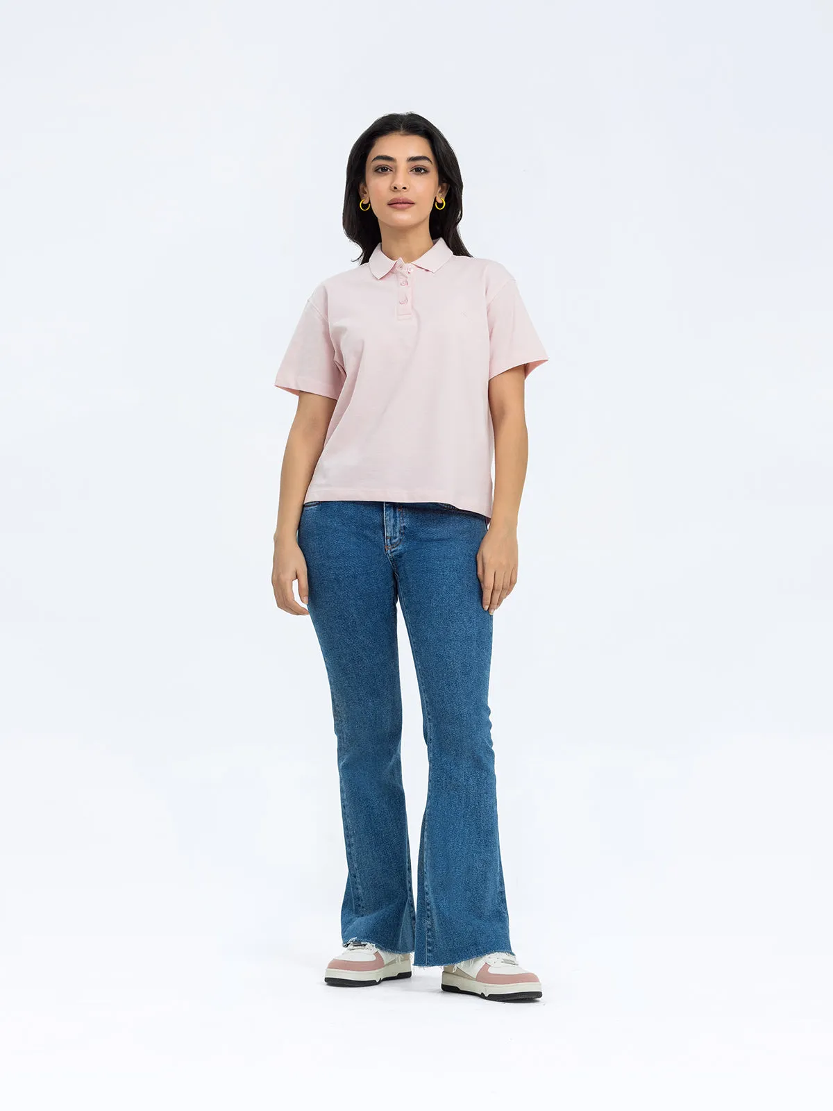 Boxy Crop Polo Shirt - FWTPS24-008