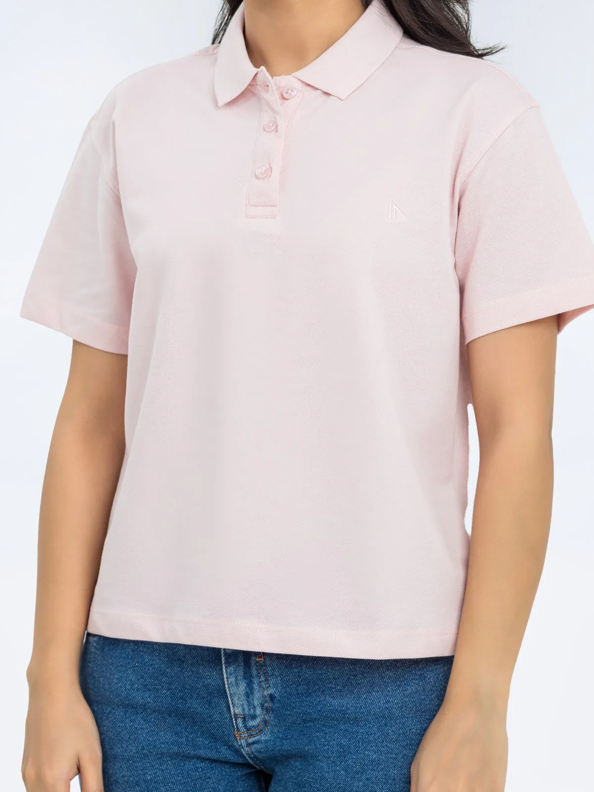 Boxy Crop Polo Shirt - FWTPS24-008