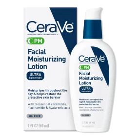 CeraVe PM Lotion Face Moisturizer, Oil-free Night Cream for All Skin Types