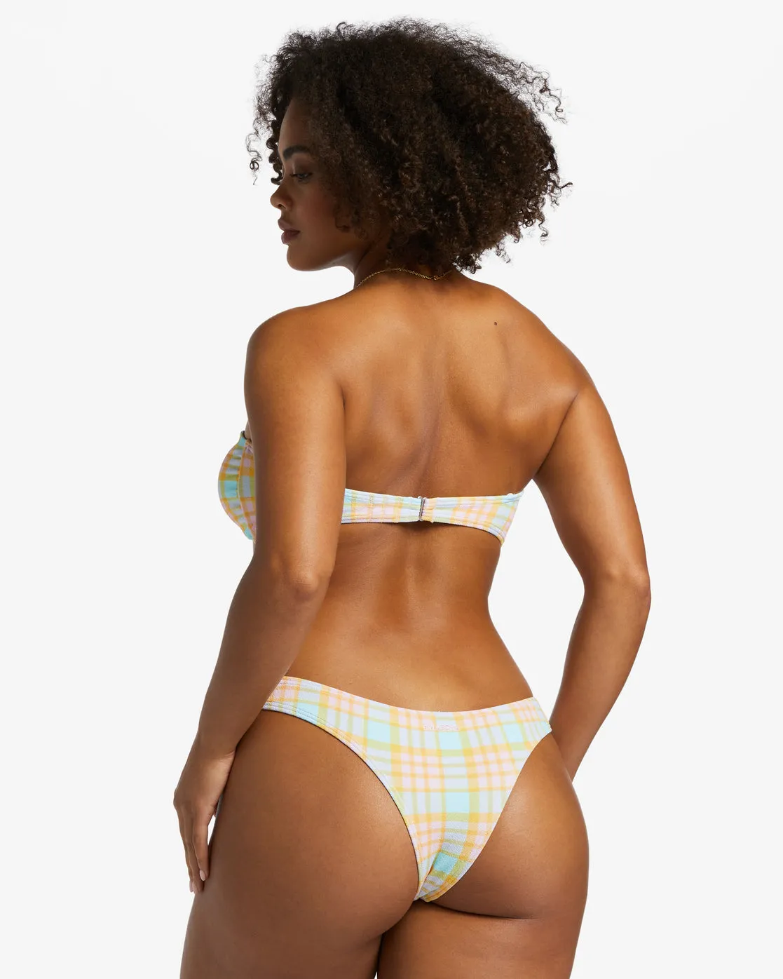 Check Please Cocoa Skimpy Bikini Bottoms - Multi