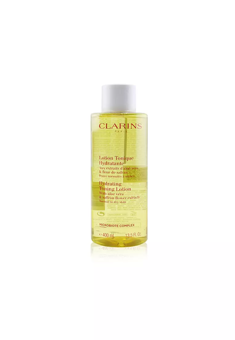 Clarins CLARINS - Hydrating Toning Lotion with Aloe Vera & Saffron Flower Extracts - Normal to Dry Skin 400ml/13.5oz