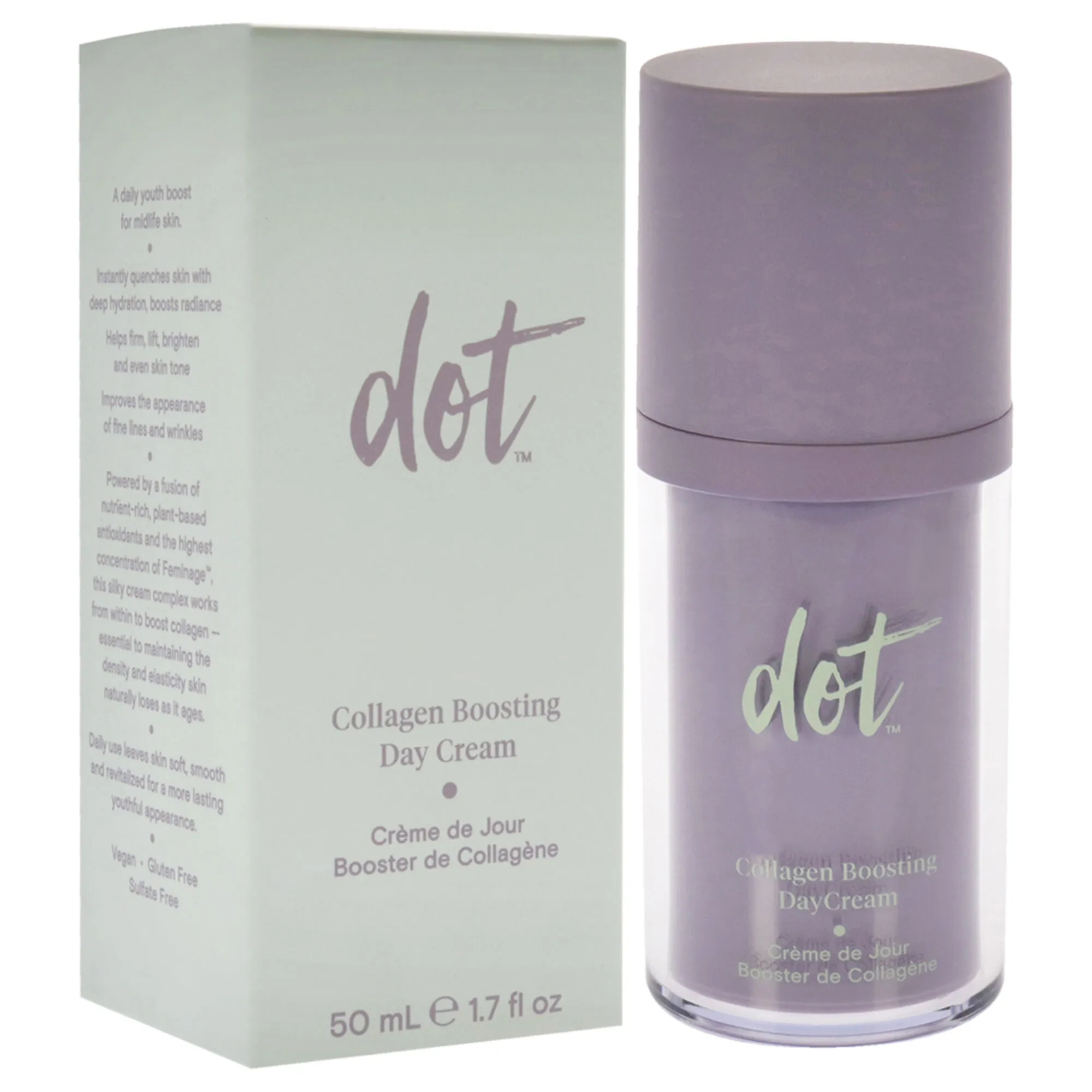 Collagen Boosting Day Cream by dot for Unisex - 1.7 oz Cream