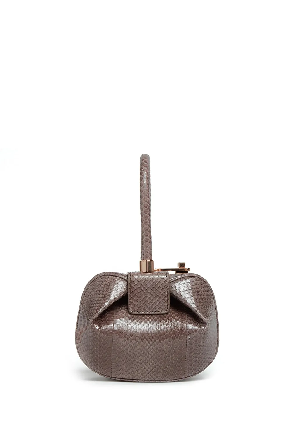 Demi Bag in Charcoal Snakeskin