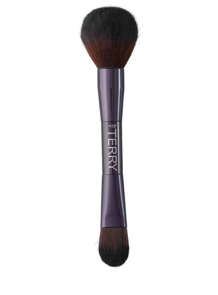 DUAL-ENDED FACE BRUSH FOUNDATION AND POWDER BRUSH