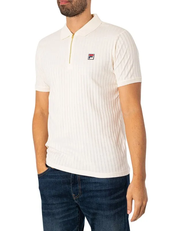 Fila Pannuci Slim Polo Shirt - Gardenia