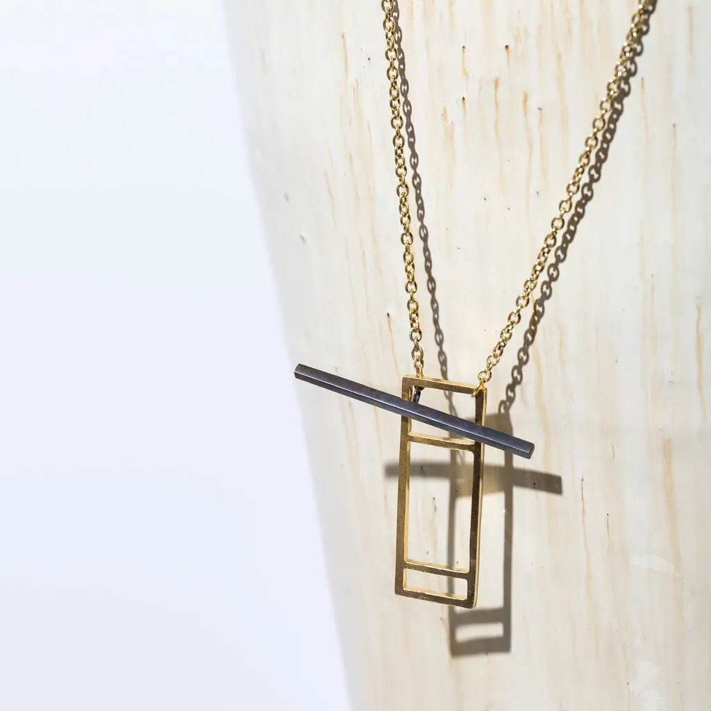 Foundation Lariat Necklace - Mixed Metals