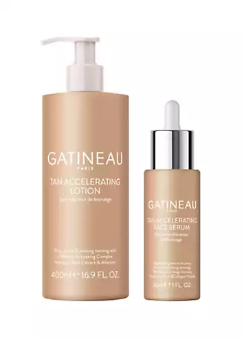 Gatineau Tan Accelerating Duo - Lotion 400ml & Lumipep Face Serum 30ml (Worth £107) | Kaleidoscope