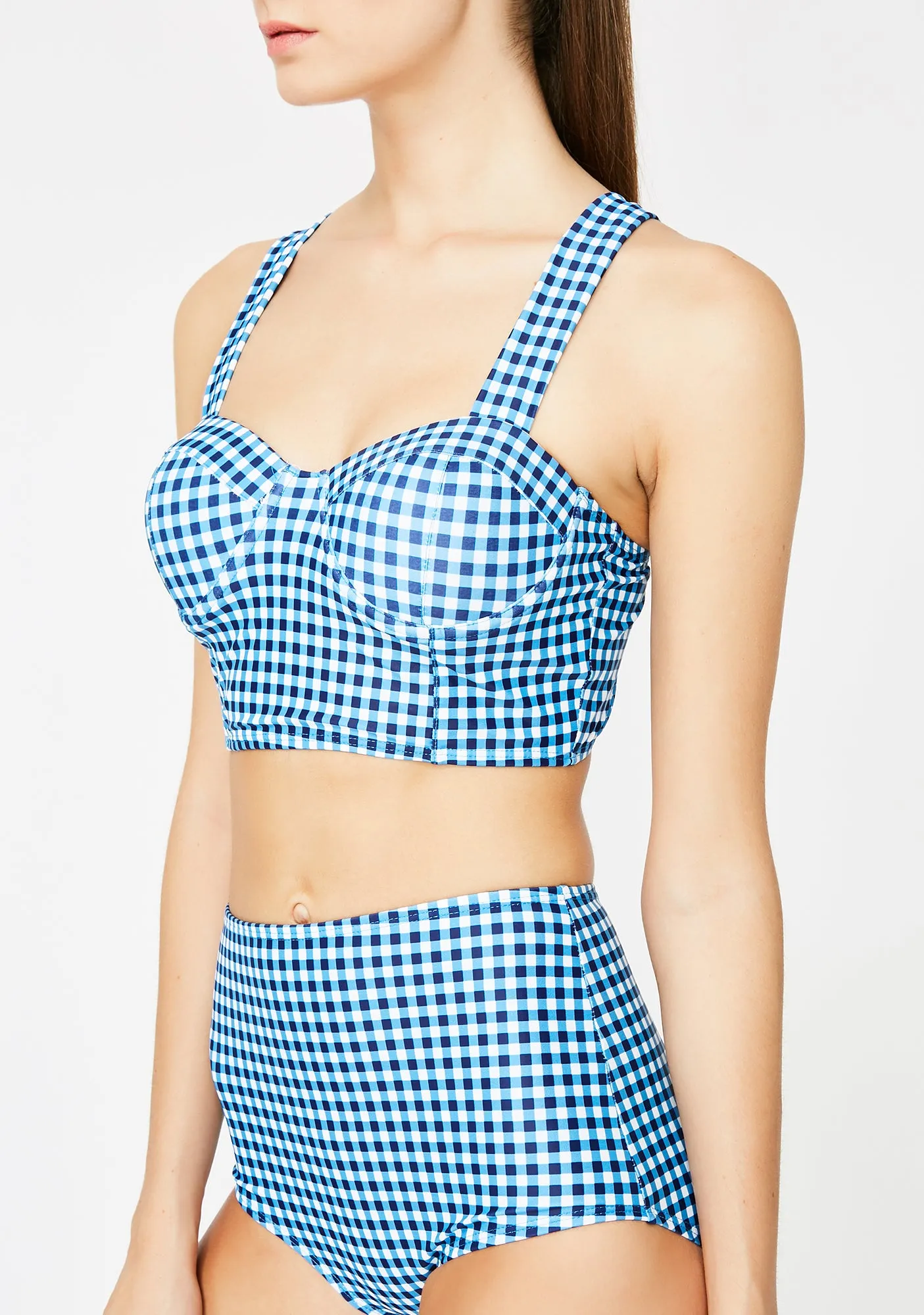 Good Time Girl Gingham Bikini Set-