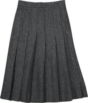 Grey Pleated Skirt | ThriftTale