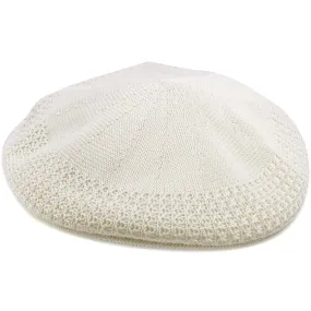 Hand-Woven Cream Breathable Paper Boy Cap