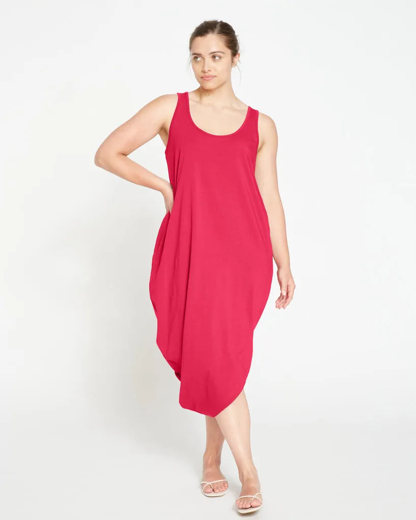 Iconic Geneva Tank Dress - Cerise