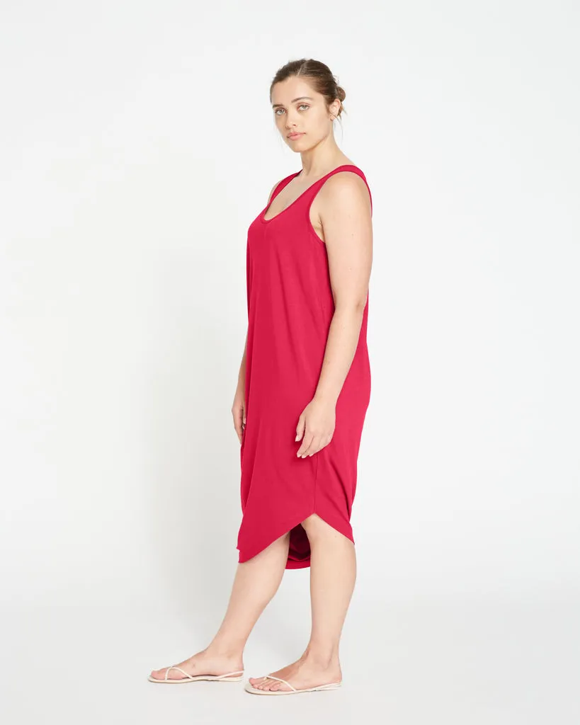 Iconic Geneva Tank Dress - Cerise