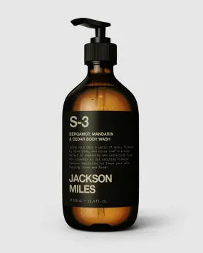 Jackson Miles S-3 Bergamot, Mandarin & Cedarwood Oud Body Wash 500Ml - Black | SurfStitch