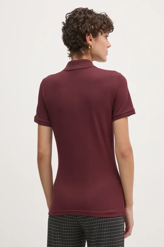 Lacoste polo shirt women’s maroon color