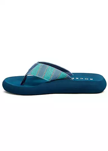 Ladies Blue Spotlight Rome Sandals by Rocket Dog | Look Again