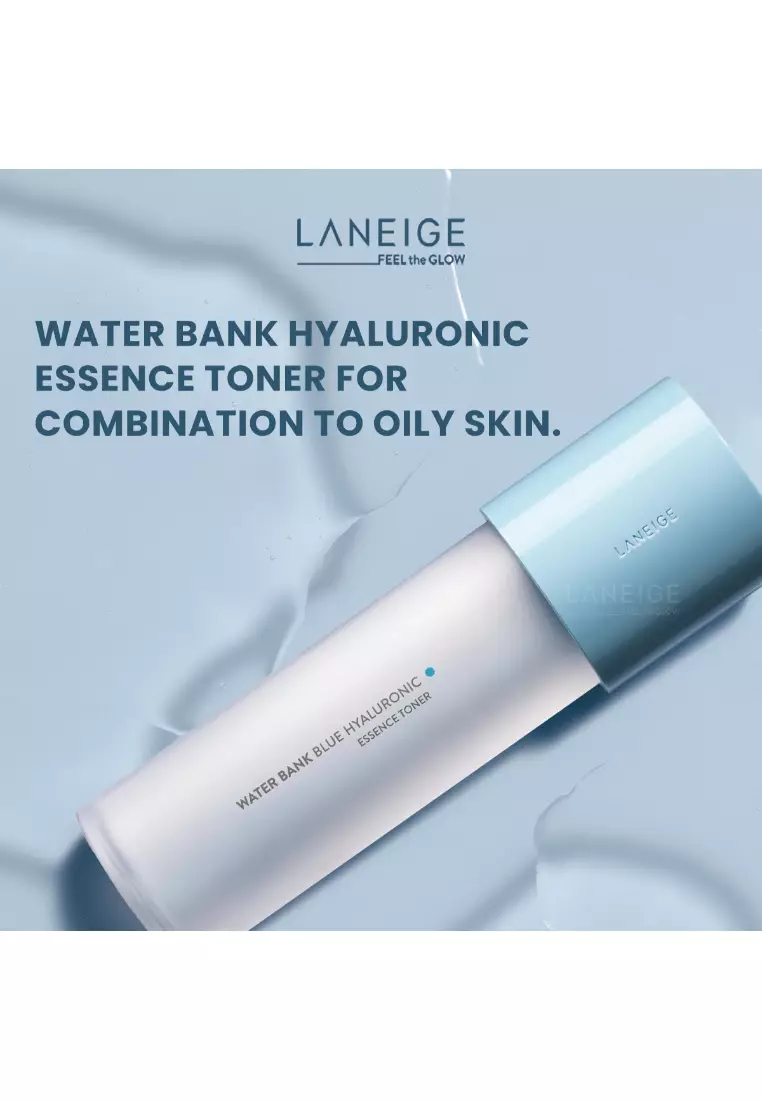 Laneige LANEIGE Water Bank Blue Hyaluronic Essence Toner 160mL (for Combination to Oily Skin) - Intensive Hydrating Essence Tone