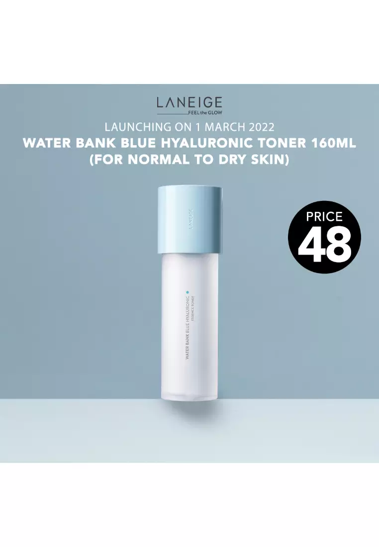 Laneige LANEIGE Water Bank Blue Hyaluronic Essence Toner 160mL (for Normal to Dry Skin) - Intensive Hydrating Essence Toner with