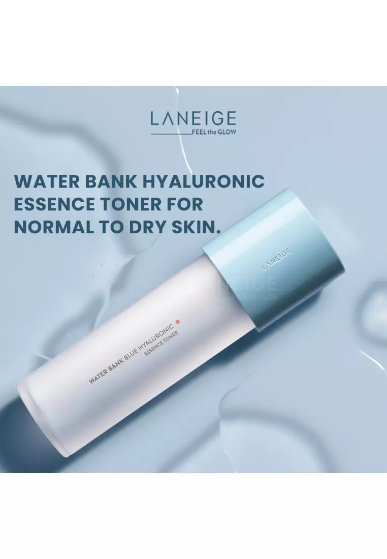 Laneige LANEIGE Water Bank Blue Hyaluronic Essence Toner 160mL (for Normal to Dry Skin) - Intensive Hydrating Essence Toner with