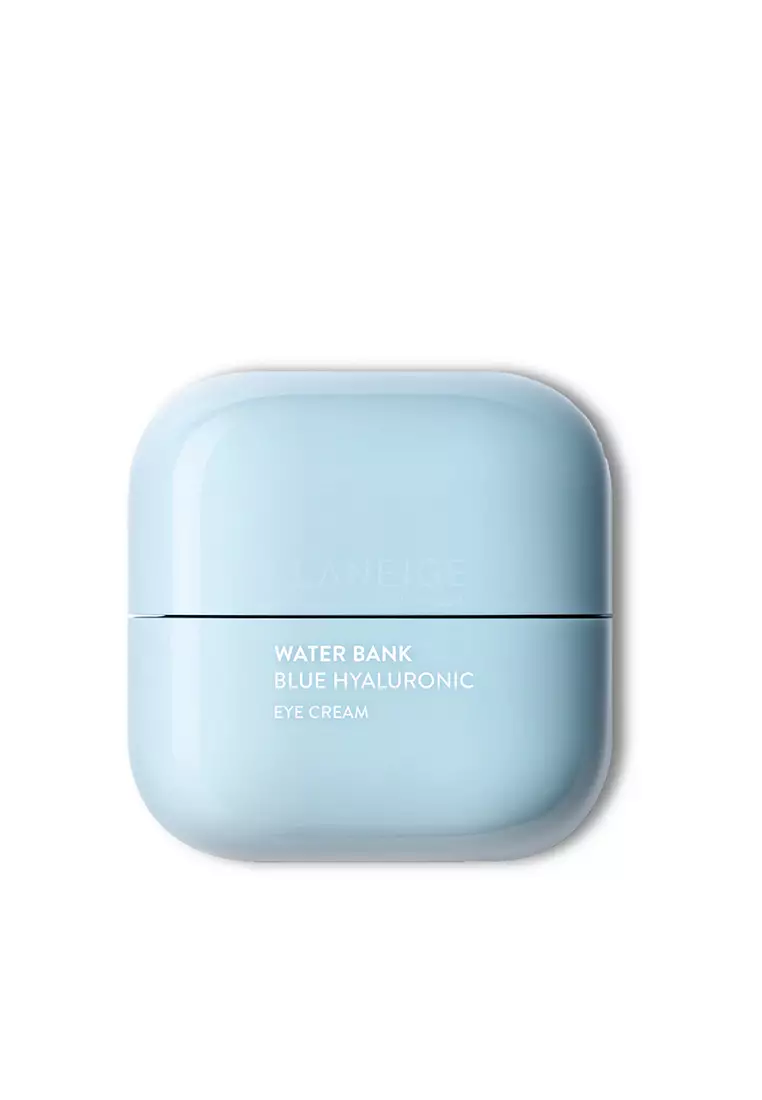 Laneige LANEIGE Water Bank Blue Hyaluronic Eye Cream 25mL - Contains caffeine, coconut extract, and Glutathione + Blue Hyaluroni