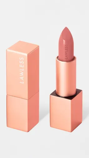 LAWLESS   Forget the Filler Lip-Plumping Line-Smoothing Satin Cream Lipstick 