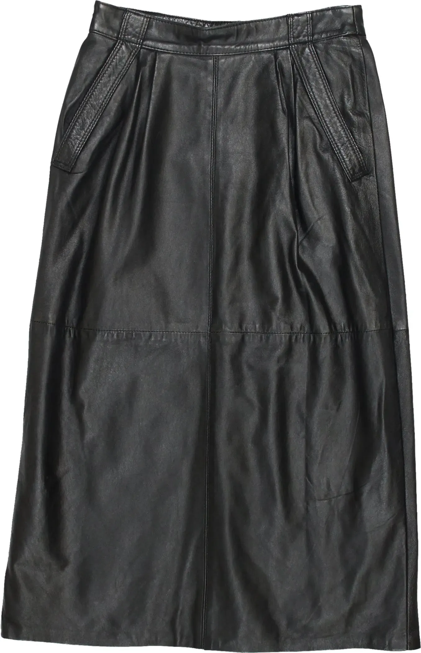 Long Leather Skirt | ThriftTale