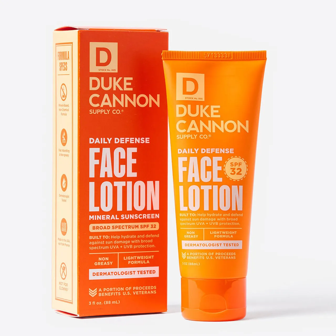 Men's Duke Cannon SPF Face Lotion - Broad Spectrum SPF 32