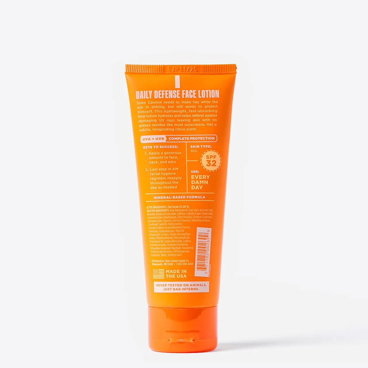 Men's Duke Cannon SPF Face Lotion - Broad Spectrum SPF 32