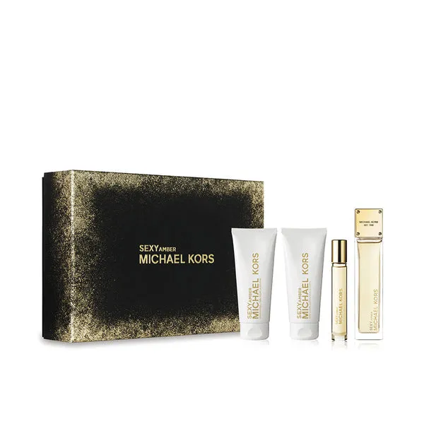 Michael Kors Sexy Amber Eau De Parfum 100ml + Shower Gel 100ml + Body Lotion 100ml + Travel Spray 10ml