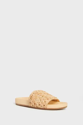 Natural Raffia Henri Sandals