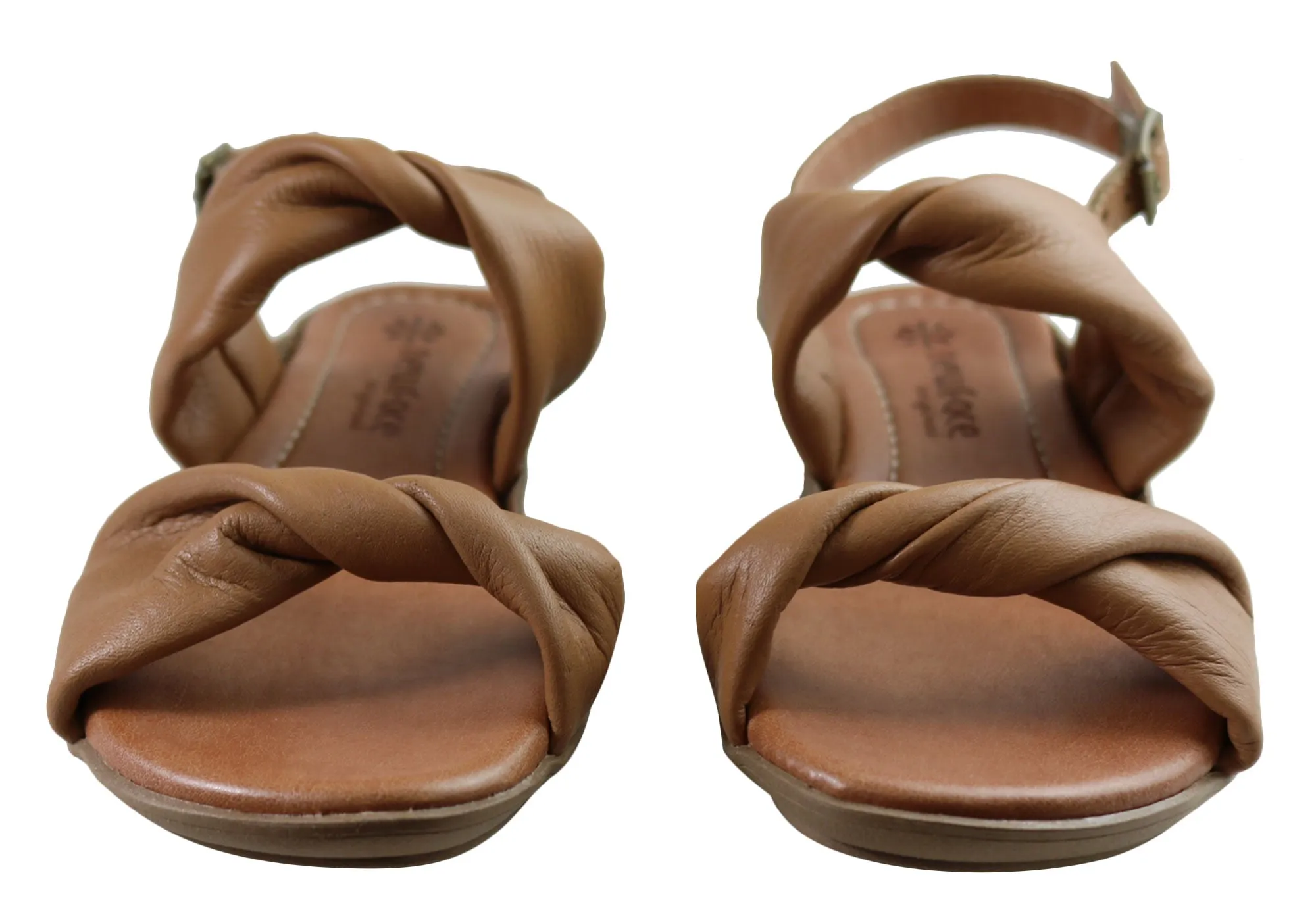 New Face Auckland Womens Comfortable Leather Sandals Made In Brazil