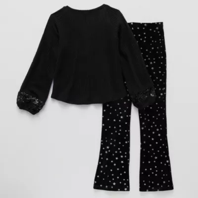 new!Eyeshadow Little & Big Girls 2-pc. Pant Set