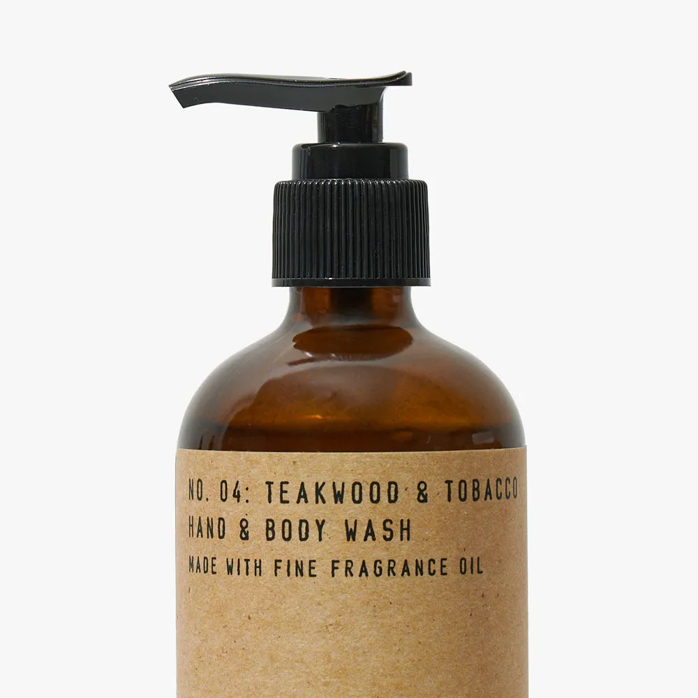 P.F. Candle Co. 8oz Hand Soap & Body Wash / Teakwood & Tobacco