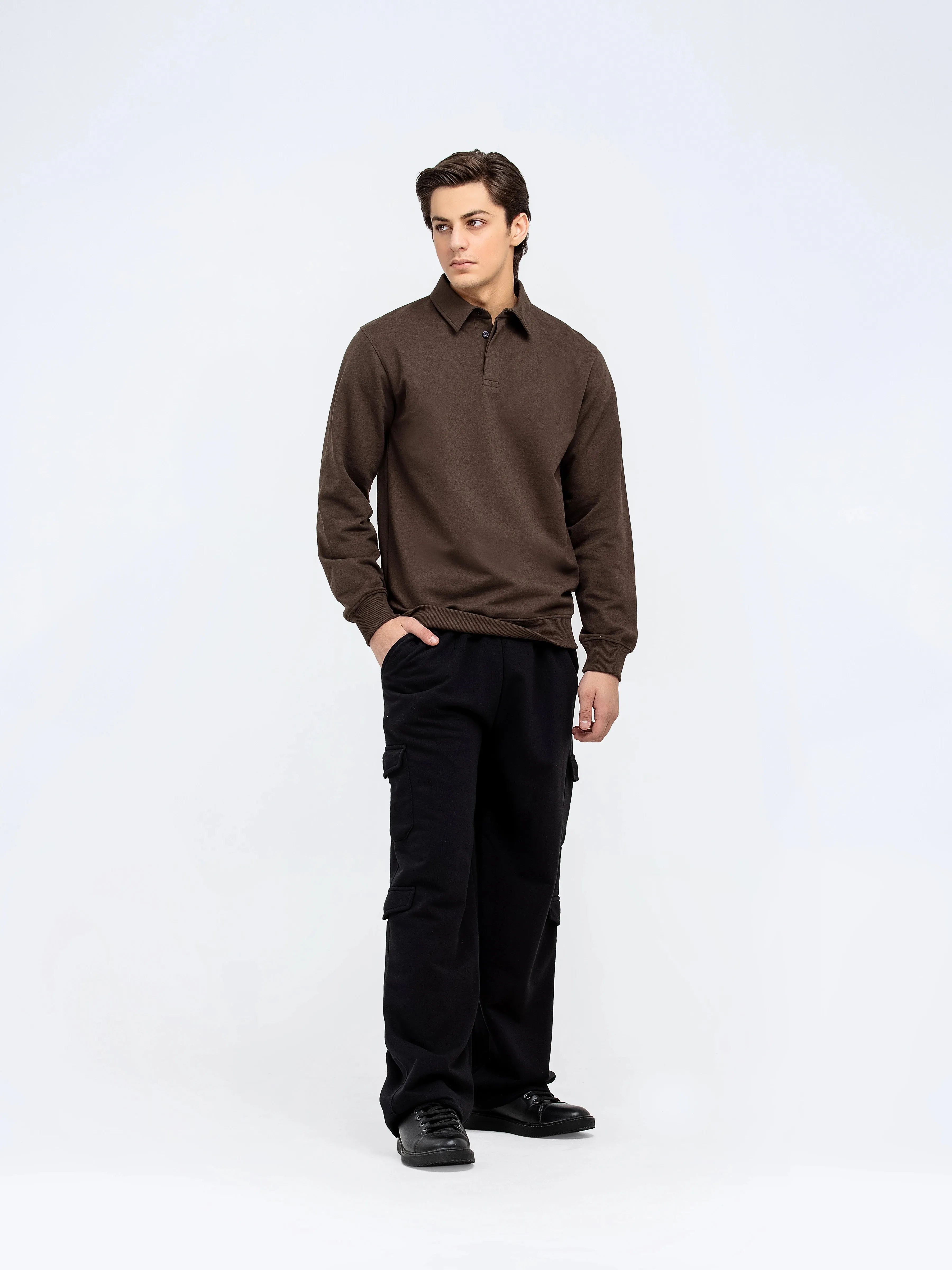 Polo Collar Sweatshirt - FMTSS24-014