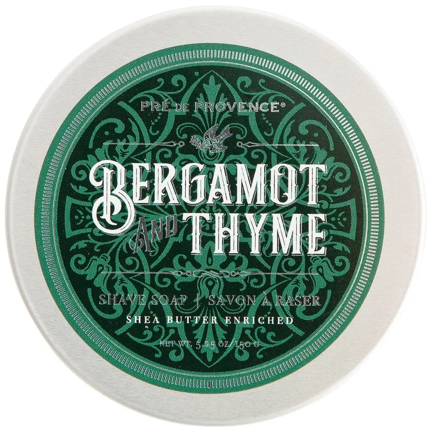 Pre de Provence Men's Bergamot & Thyme Shave Soap