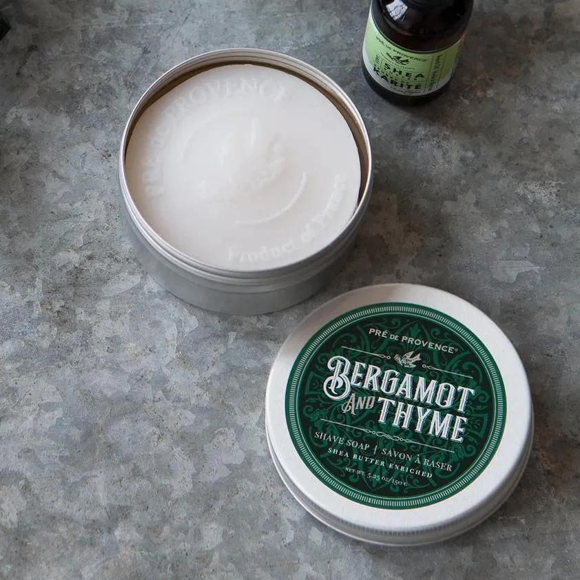 Pre de Provence Men's Bergamot & Thyme Shave Soap