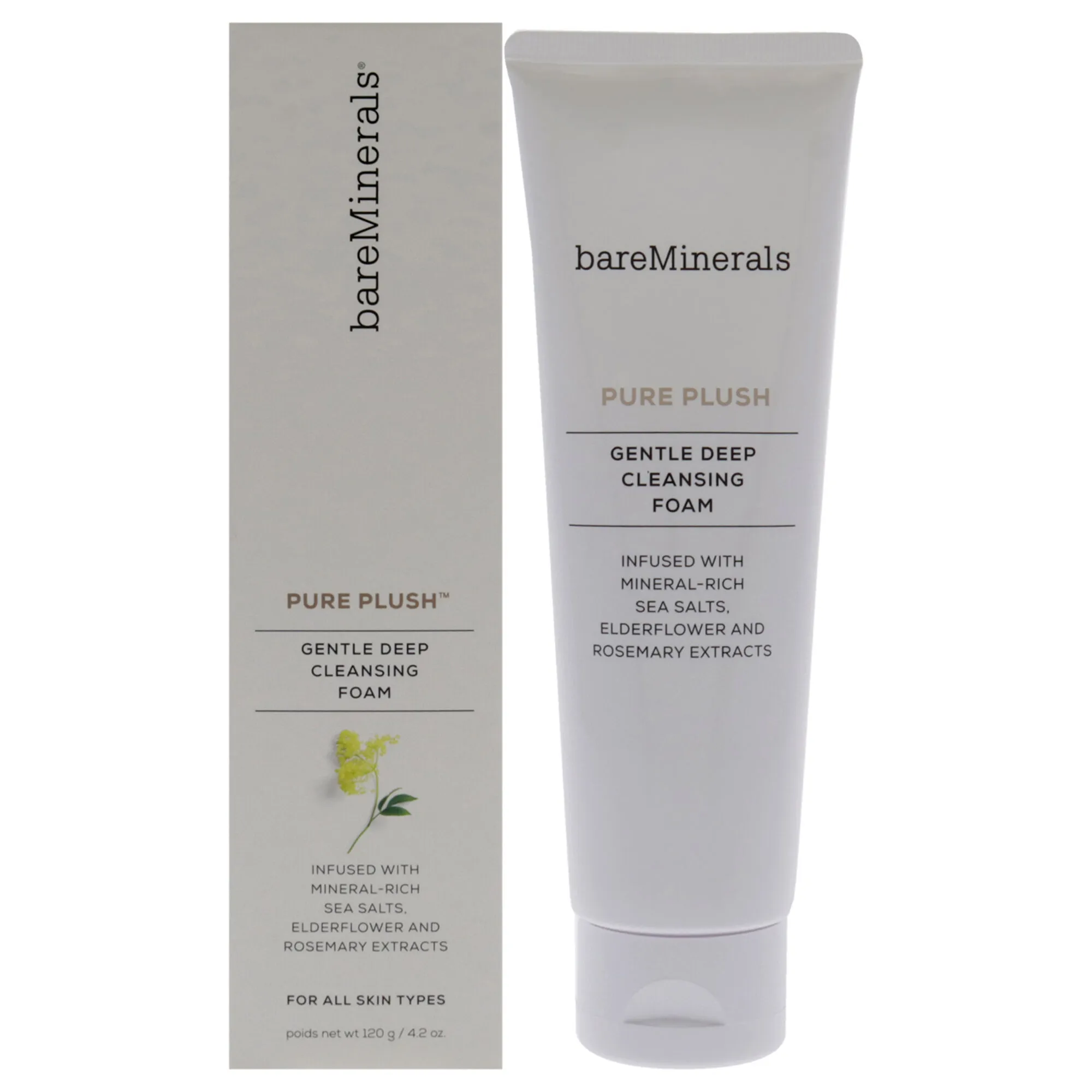 Pure Plush Gentle Deep Cleansing Foam by bareMinerals for Unisex - 4.2 oz Cleanser