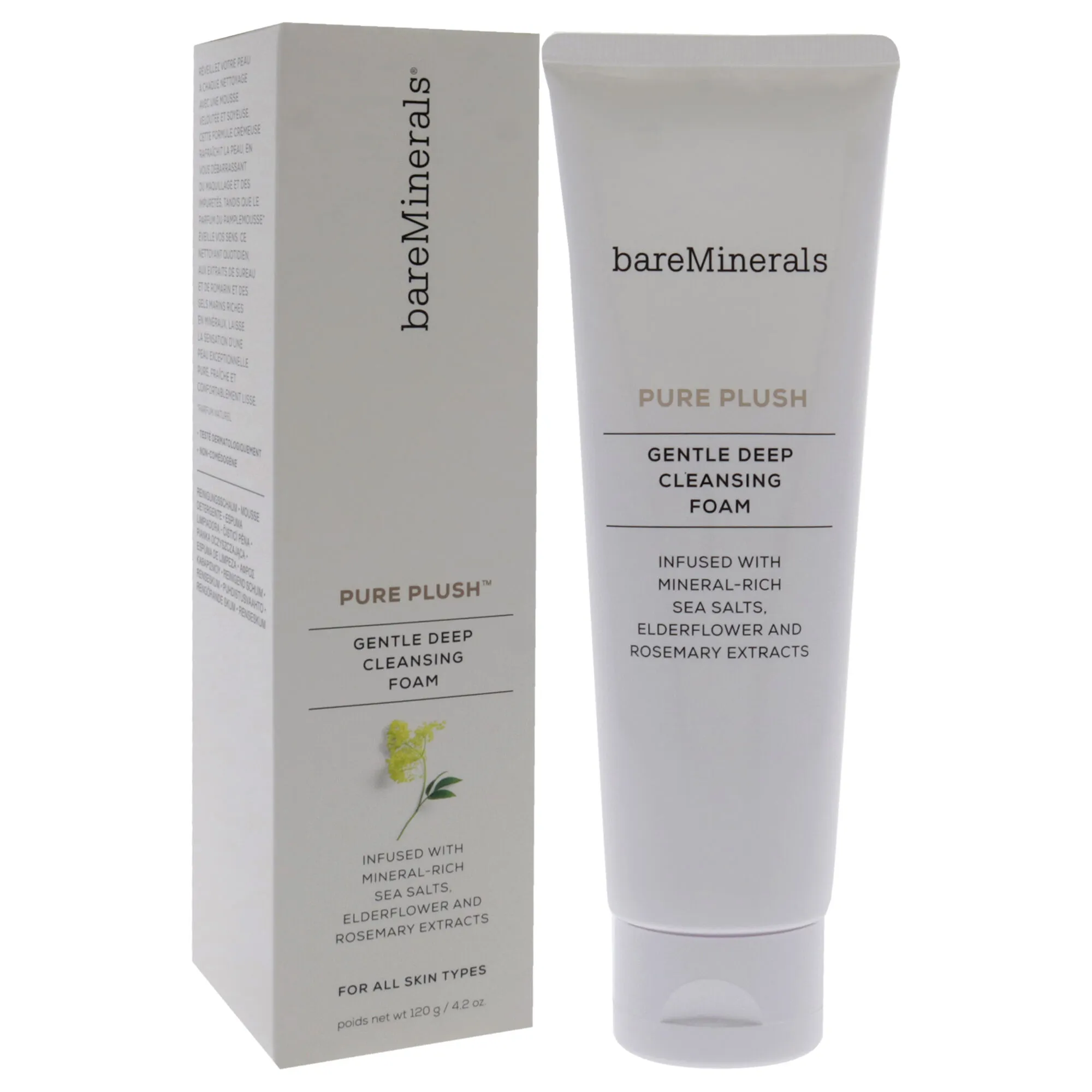 Pure Plush Gentle Deep Cleansing Foam by bareMinerals for Unisex - 4.2 oz Cleanser