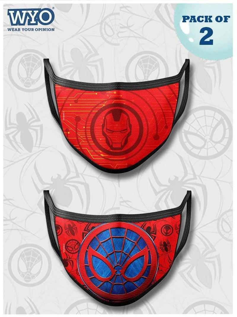 Reusable Ironman Spiderman Mask MD3