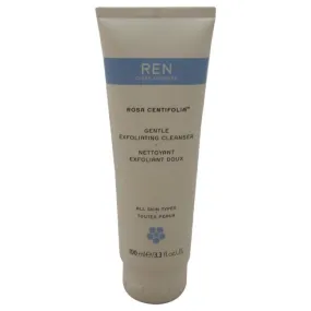 Rosa Centifolia Gentle Exfoliating Cleanser by REN for Unisex - 3.3 oz Cleanser